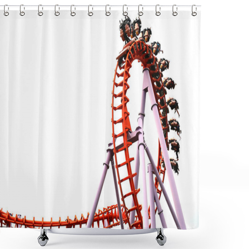 Personality  A Roller Coaster Track And Ride Shower Curtains