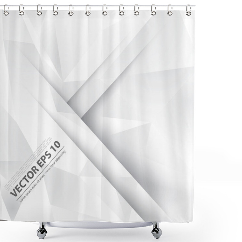 Personality  Vector Abstract Background. Shower Curtains