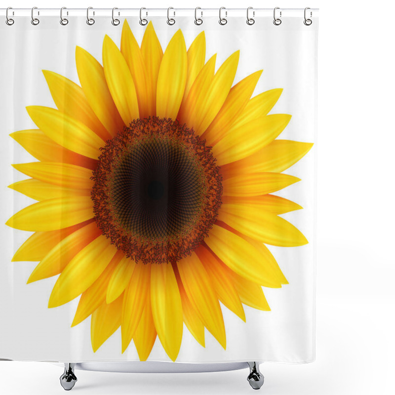 Personality  Sunflower Flower Isolated Shower Curtains