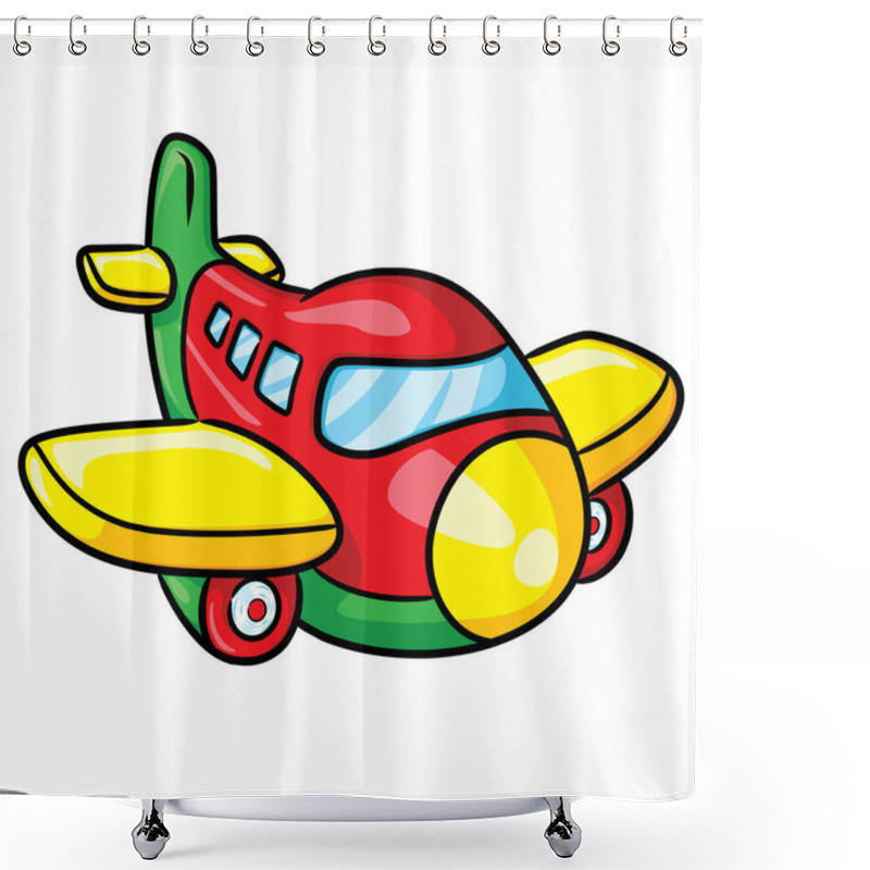 Personality  Airplane Cute Cartoon Shower Curtains