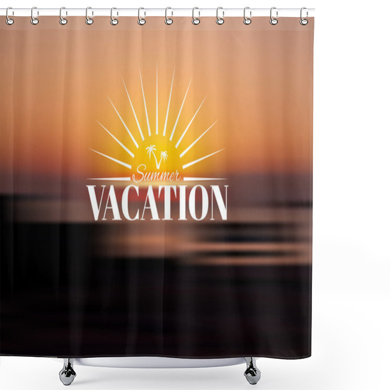 Personality  Summer Vacation Shower Curtains