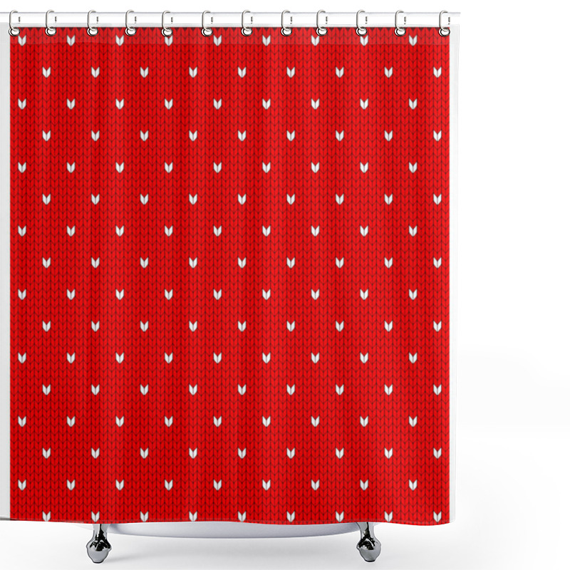 Personality  Knitted Christmas Texture Shower Curtains