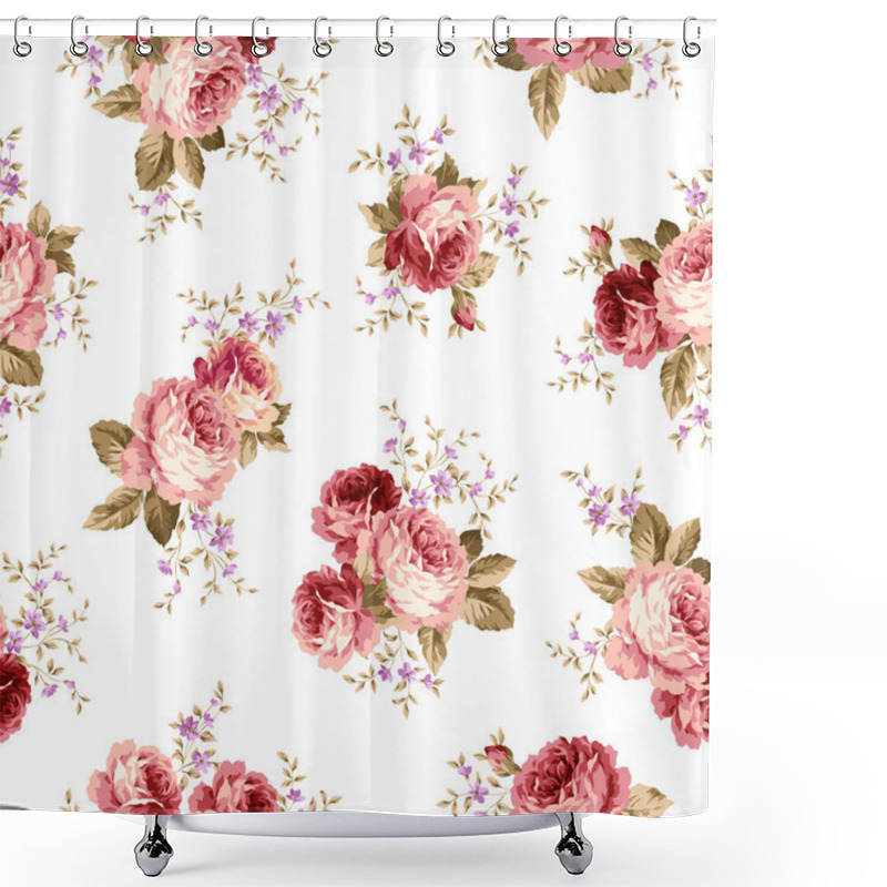 Personality  Rose Flower Pattern, Shower Curtains