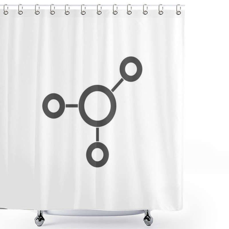 Personality  Network Icon, Connection Sign. Vector Illustration Flat Shower Curtains