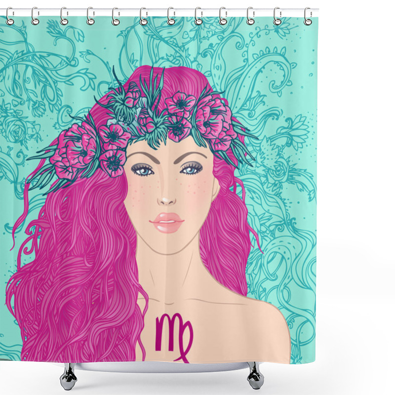 Personality  Virgo Astrological Sign Shower Curtains