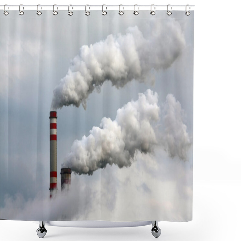 Personality  Industrial Air Pollution Shower Curtains