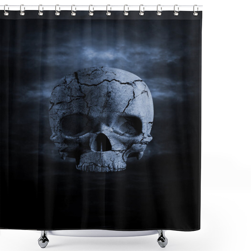 Personality  Dark Skull Shower Curtains