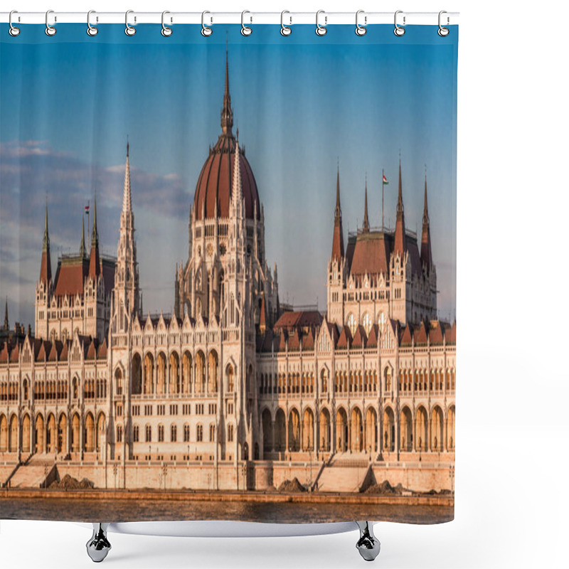 Personality  Chain Bridge And Hungarian Parliament Shower Curtains