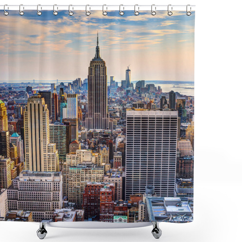 Personality  New York City At Dusk Shower Curtains