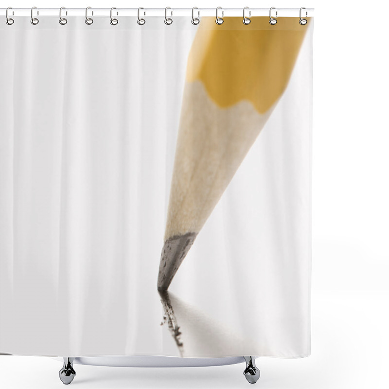 Personality  Pencil Writing On Paper. Shower Curtains