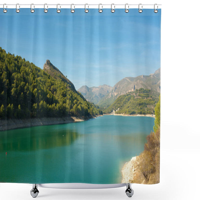 Personality  Guadalest Reservoir Shower Curtains