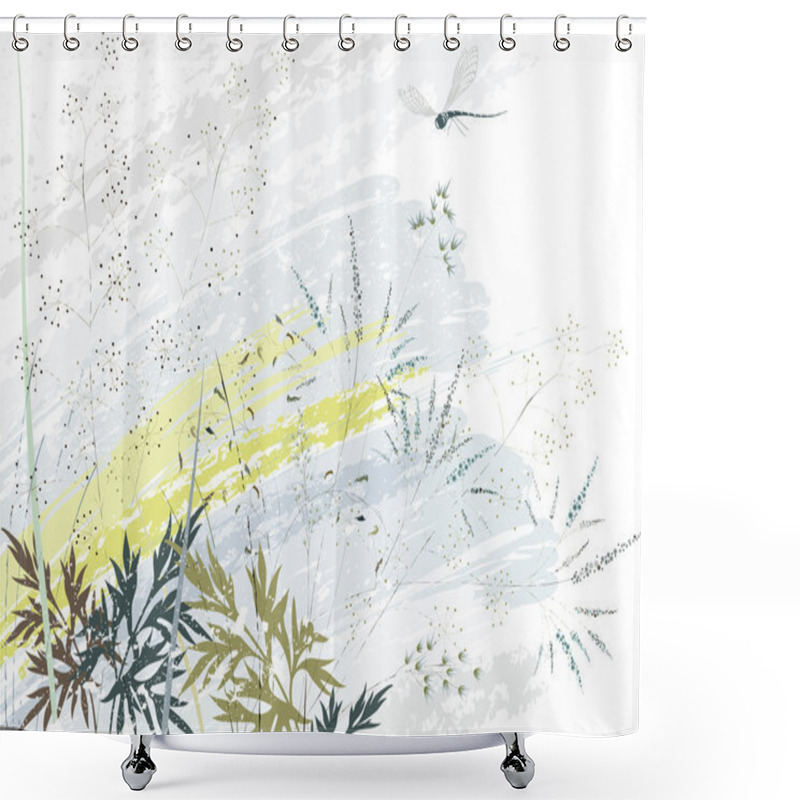 Personality  Summer Herbs Shower Curtains