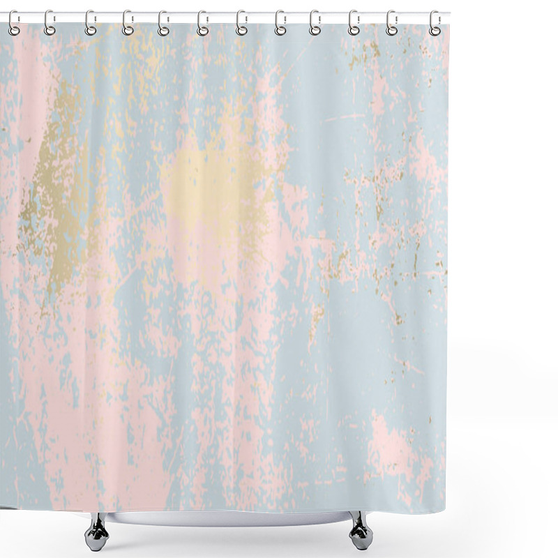 Personality  Abstract Grunge Pattina Effect Shower Curtains