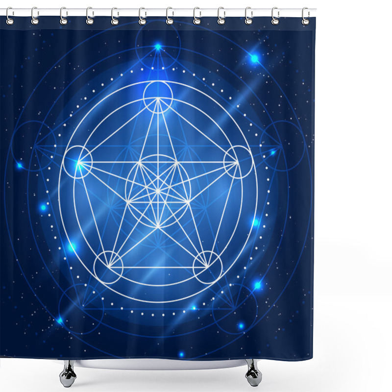 Personality  Vector Magic Geometry Sign Shower Curtains