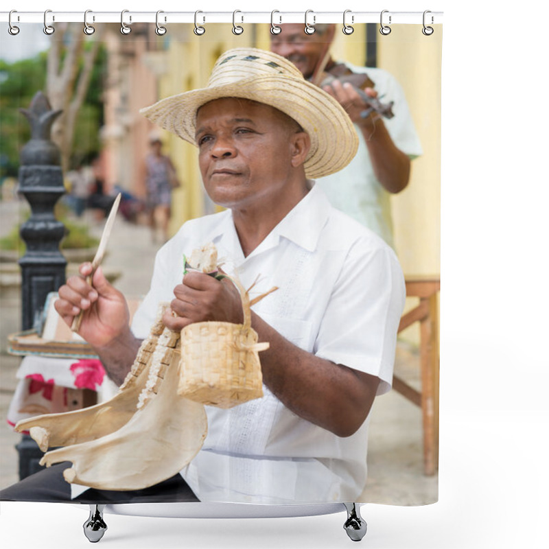 Personality  Musicians Playing Traditional Music In Havana Shower Curtains