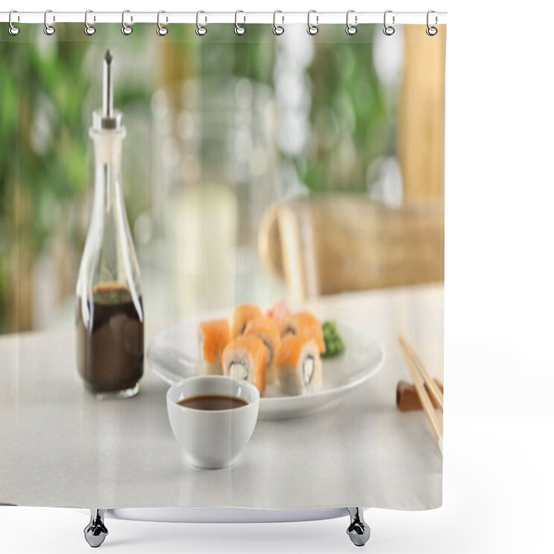 Personality  Composition With Tasty Soy Sauce Shower Curtains