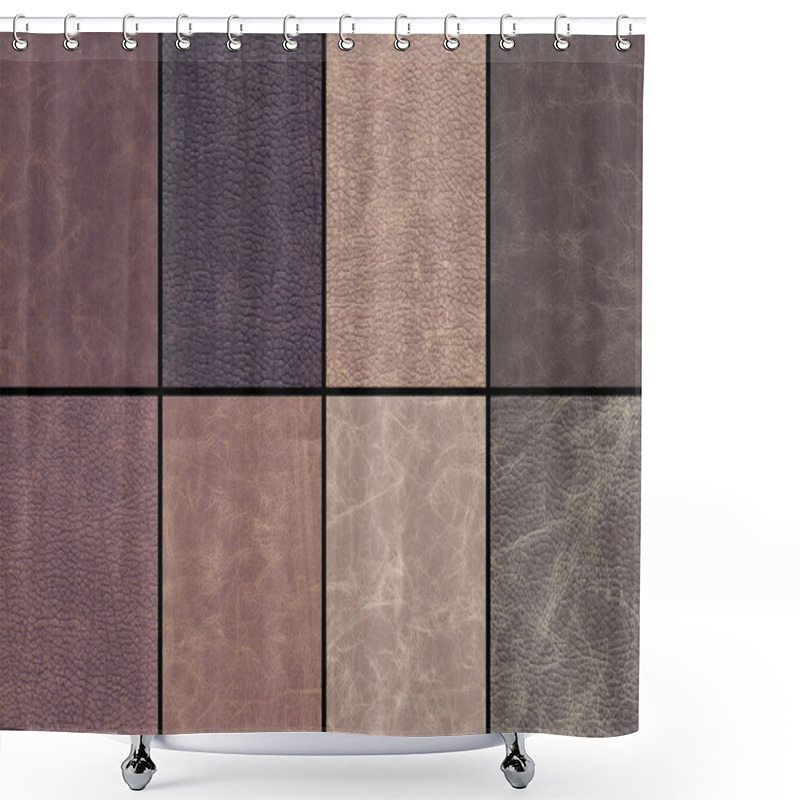 Personality  Leather Texture Set Shower Curtains