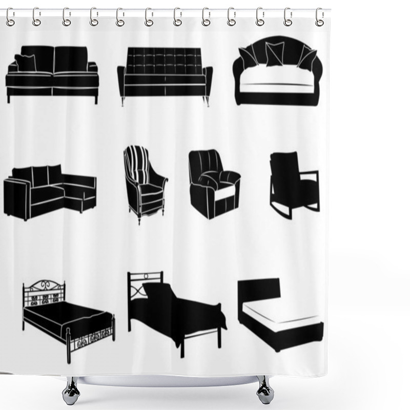 Personality  Beds And Sofas Shower Curtains