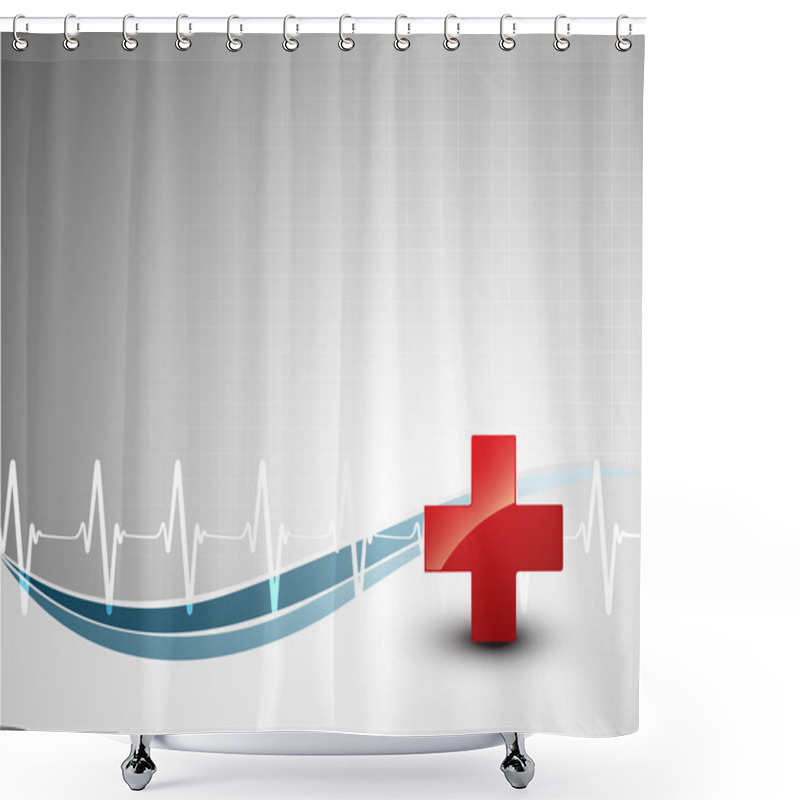 Personality  Medical Background Shower Curtains