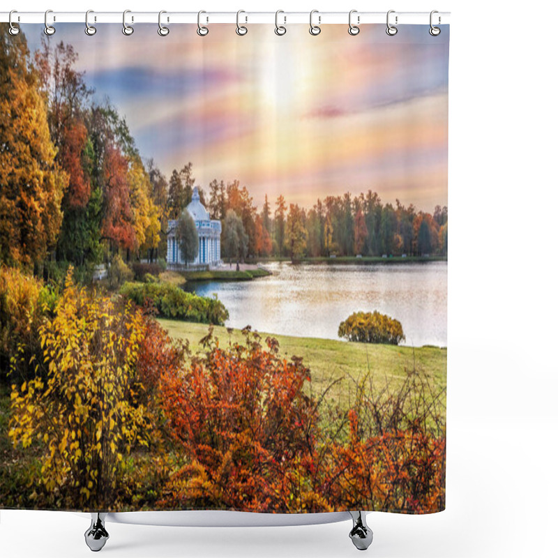 Personality  Blue And White Grotto In  Tsarskoe Selo Shower Curtains