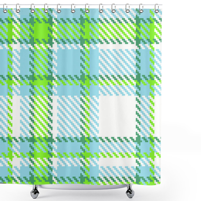 Personality  Seamless Checkered Vector Pattern Shower Curtains