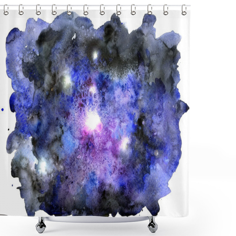 Personality  Black, Blue, Purple Space Sky Shower Curtains