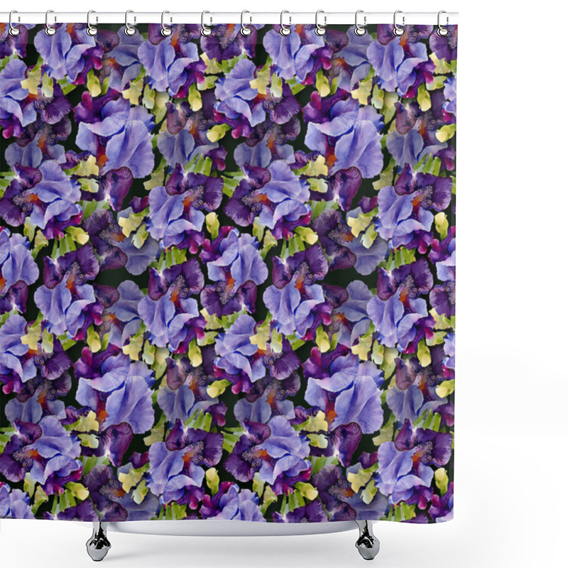 Personality  Irises Pattern Shower Curtains