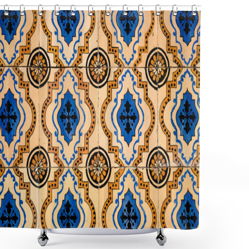 Personality  Traditional Portuguese Azulejos Shower Curtains