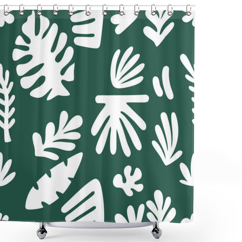 Personality  Tremdy Pattern  Background With Abstract Floral And Leaf Patterns Shower Curtains