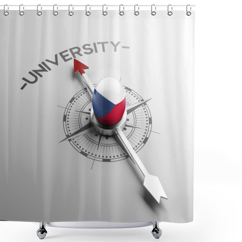 Personality  Czech Republic University Concept Shower Curtains