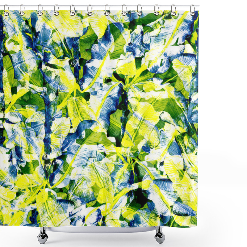 Personality  Tropical Leaves Pattern. Shower Curtains