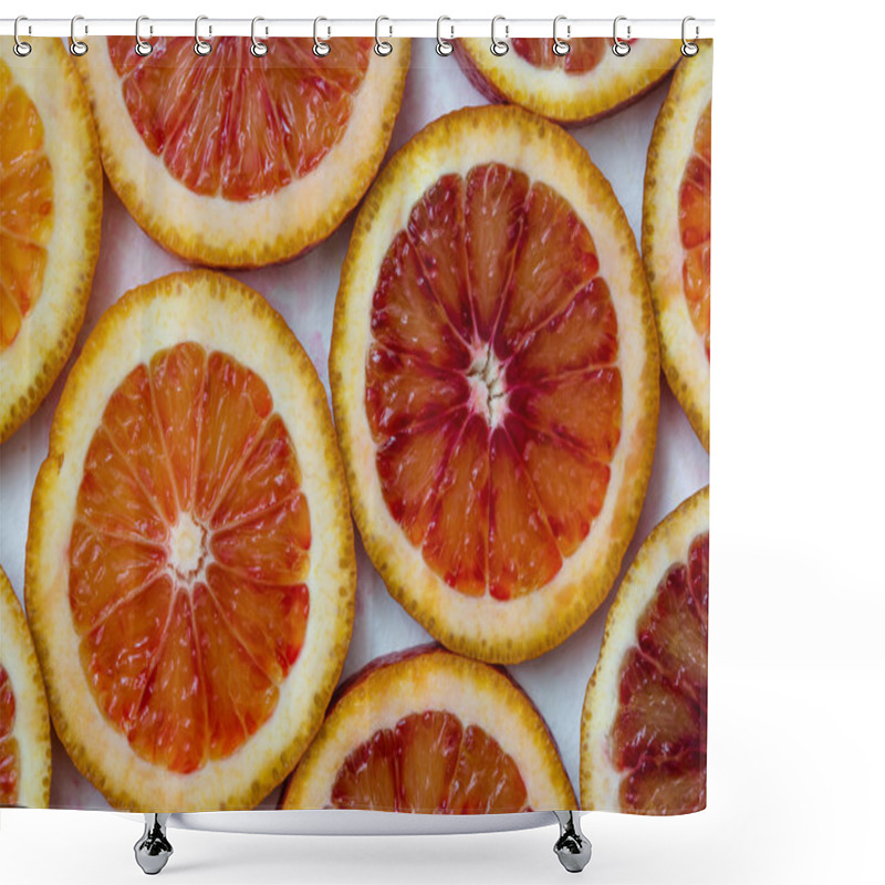 Personality  Oranges. Wallpaper. Oranges In The Cut. Shower Curtains