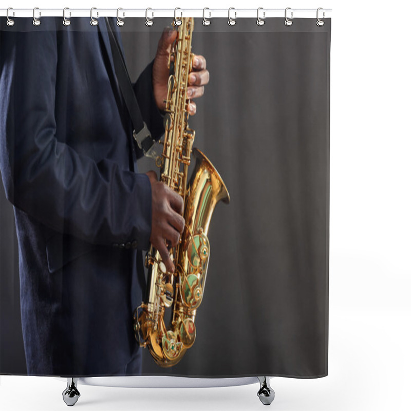 Personality  African American Jazz Musician  Shower Curtains