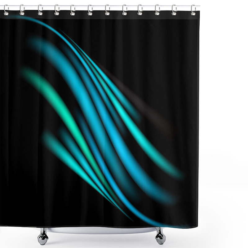 Personality  Wavy Abstract Bright Background Shower Curtains