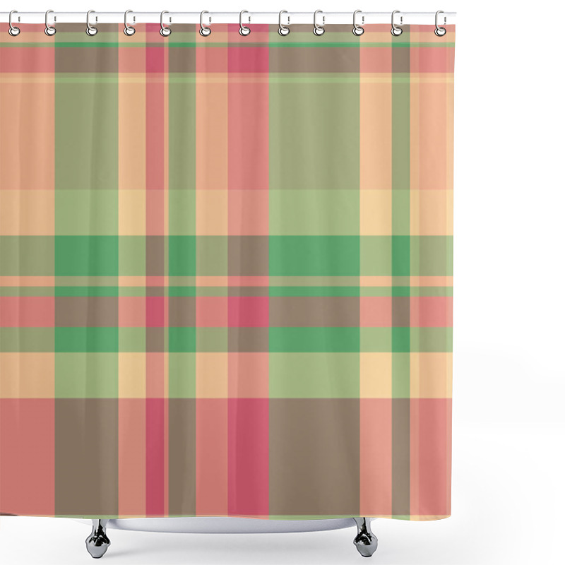 Personality  Elegant Pastel Plaid Pattern.  Perfect For Textile Designs, Website Backgrounds, Or Scrapbooking Projects. Soft, Muted Colors Create A Calming And Sophisticated Feel. Ideal For Springsummer Themes. Shower Curtains