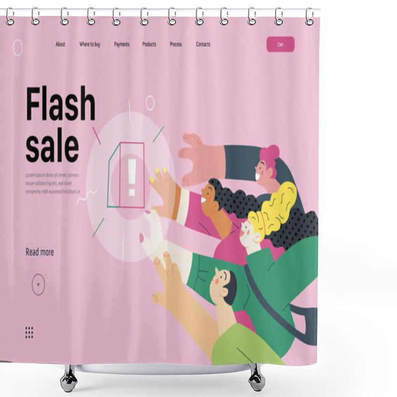 Personality  Discounts, Sale, Promotion, Web Template Shower Curtains