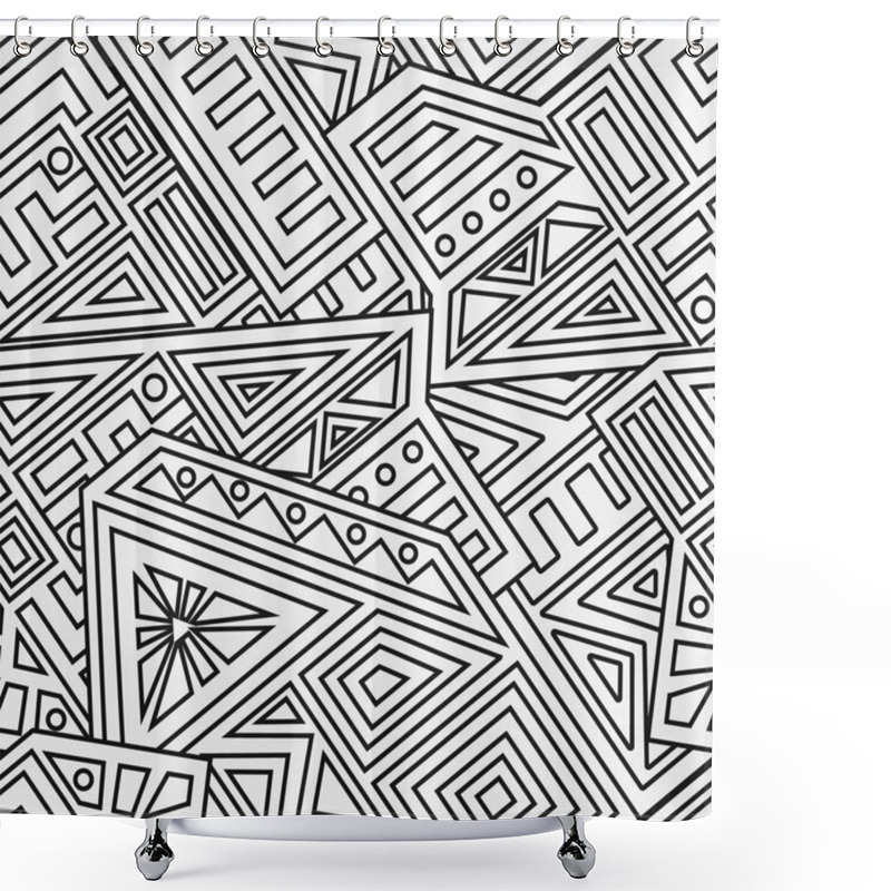 Personality  Aztec Vector Seamless Pattern Shower Curtains