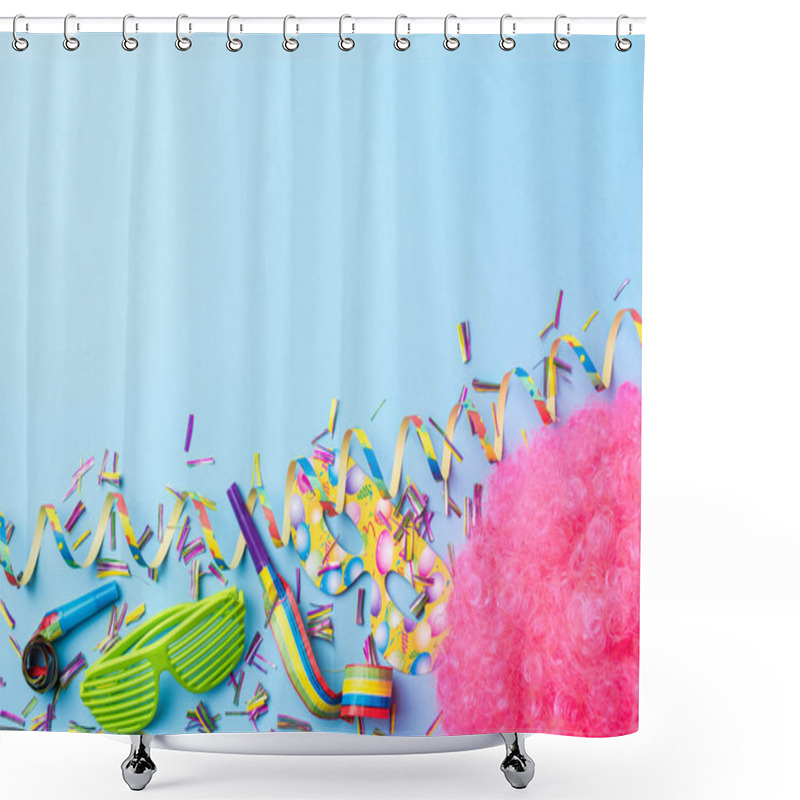 Personality  Carnival Background. Top View Shower Curtains