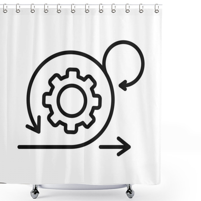 Personality  Agile Development Illustration Design Shower Curtains