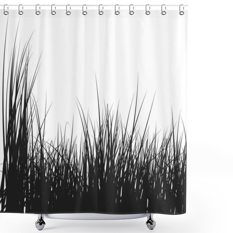 Personality  Grass And Flowers Shower Curtains