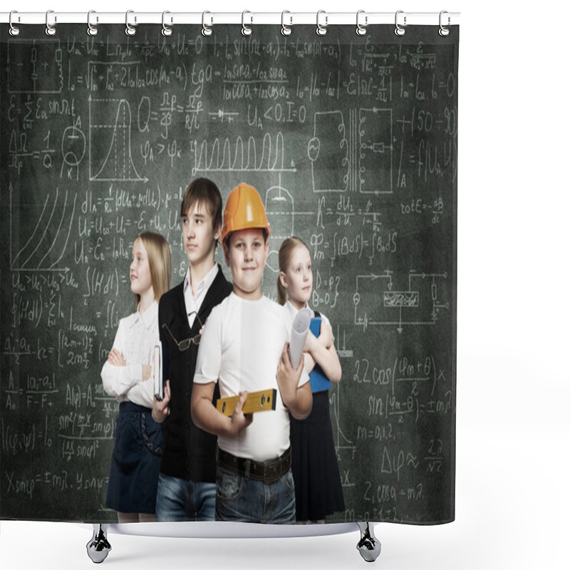 Personality  Children Trying Professions Shower Curtains