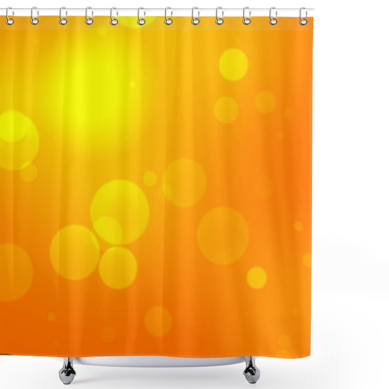 Personality  Blurred Orange Background With Concentric Outlines Shower Curtains