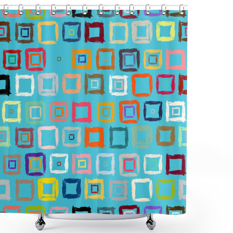 Personality  Geometric Pattern Shower Curtains