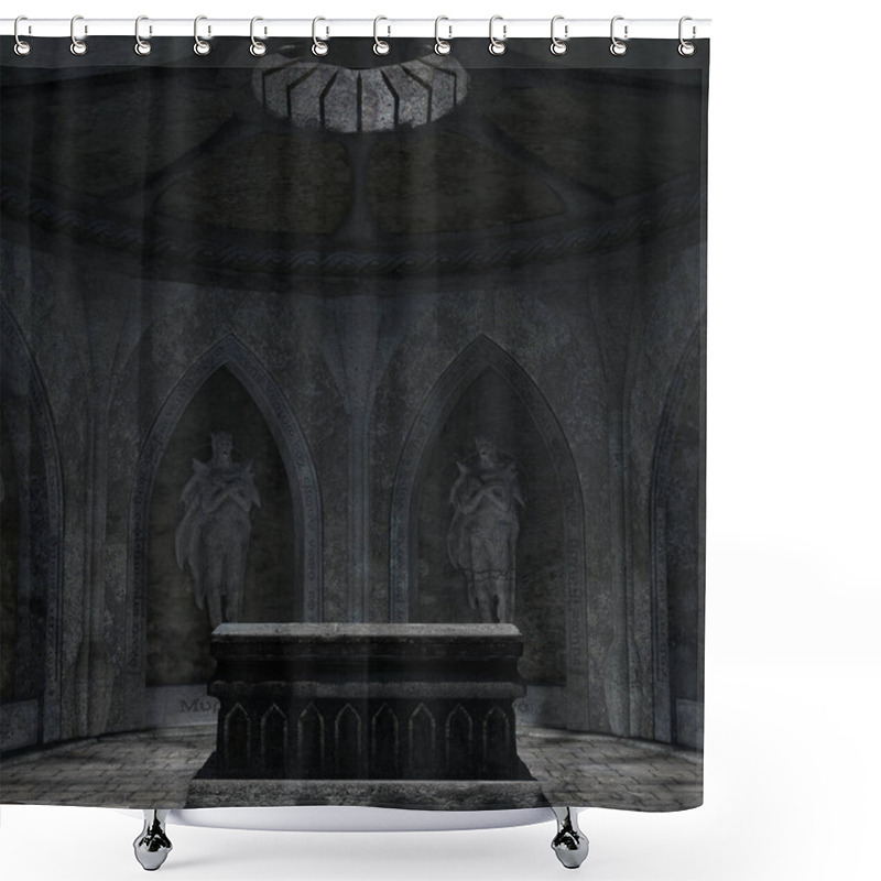 Personality  3d Illustration Of An Mystical Background Shower Curtains