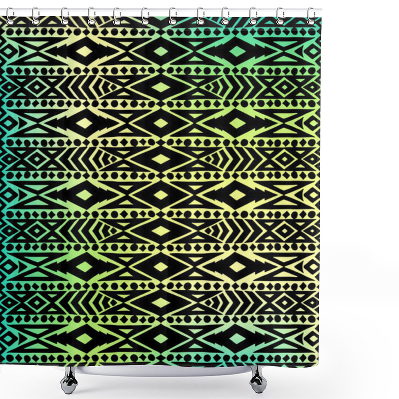 Personality  Aztec Tribal Pattern Shower Curtains