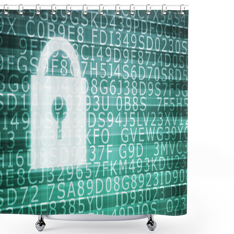 Personality  Technology Security Shower Curtains