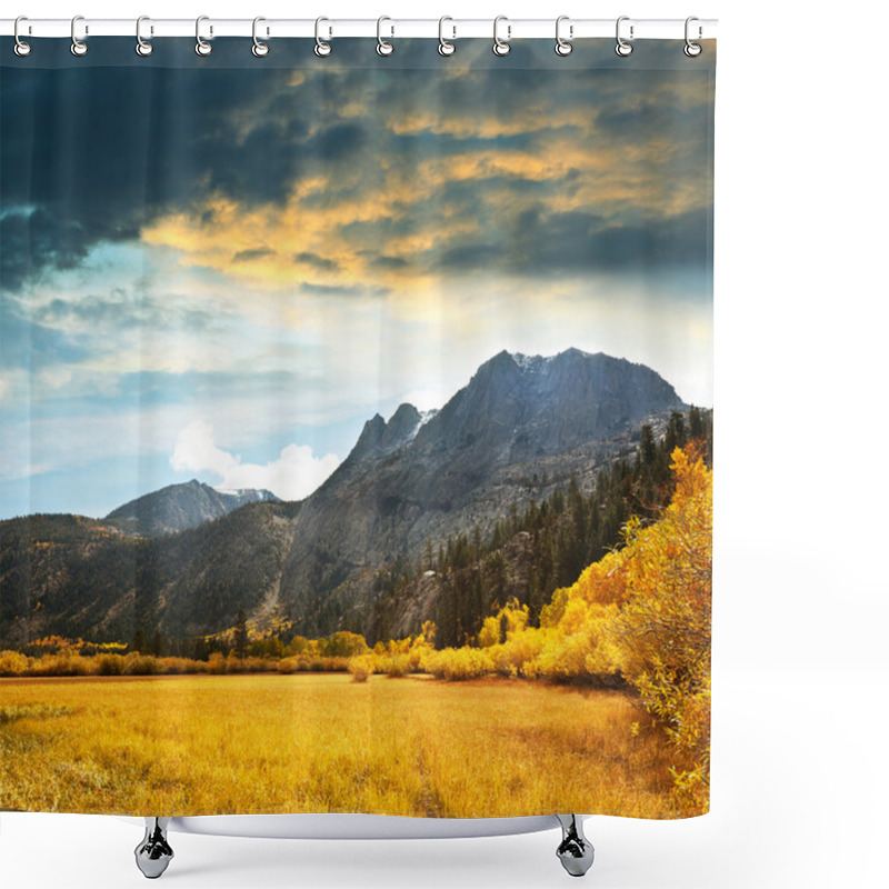 Personality  Autumn In Mountains Shower Curtains