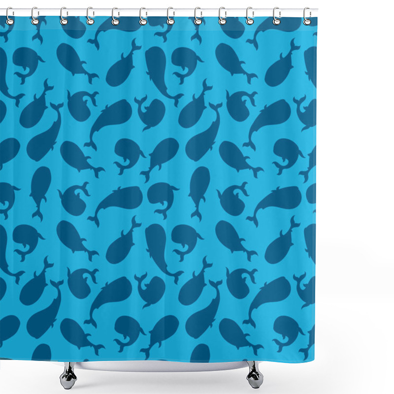 Personality  Whales 3 Shower Curtains