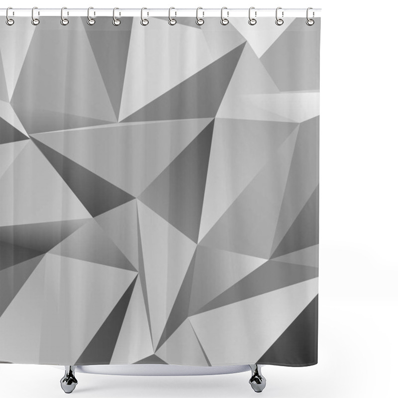 Personality  Vector Abstract Polygonal Background Template Shower Curtains