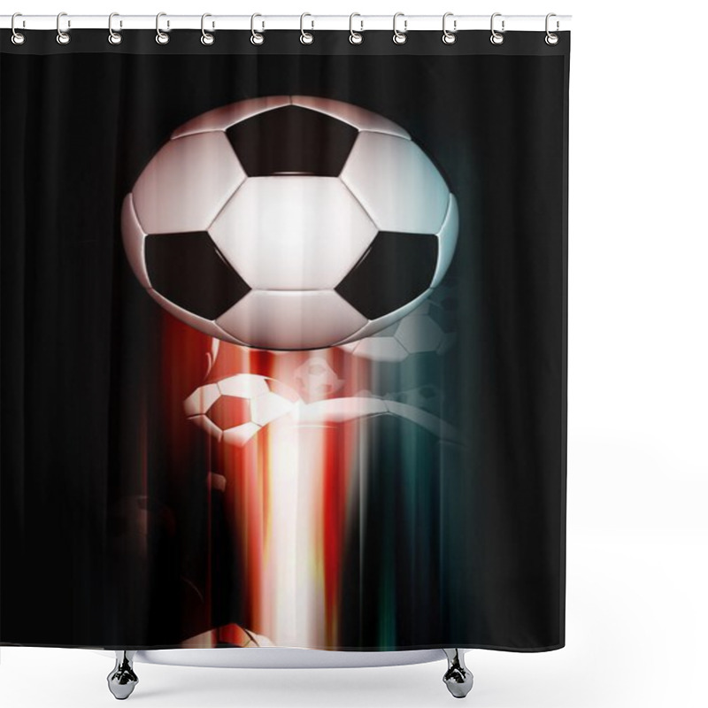 Personality  Dark Football Theme Shower Curtains